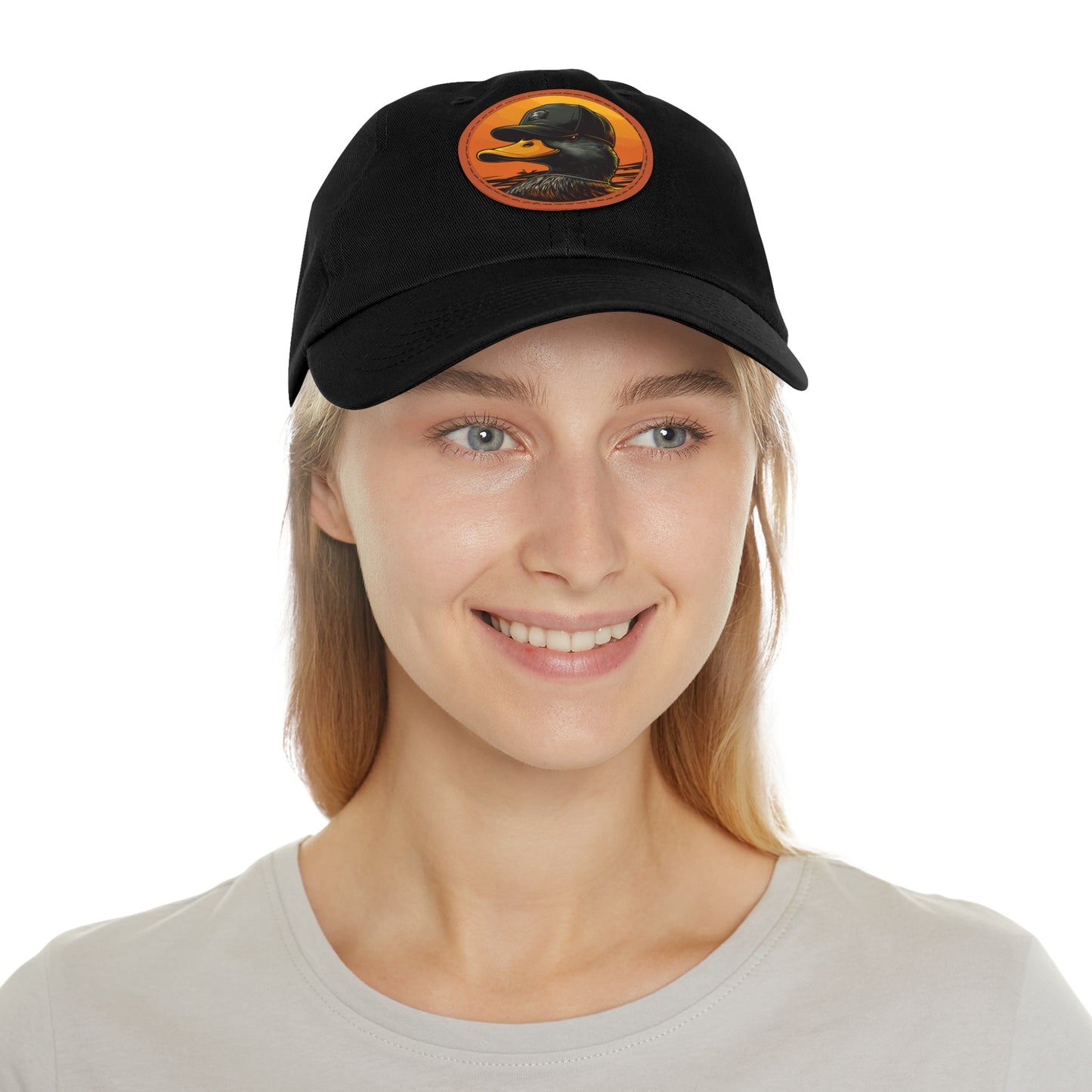 Stylish Dad Hat with Leather Patch - Perfect Gift for Dads, Outdoor Adventures, Casual Wear, Summer Celebrations