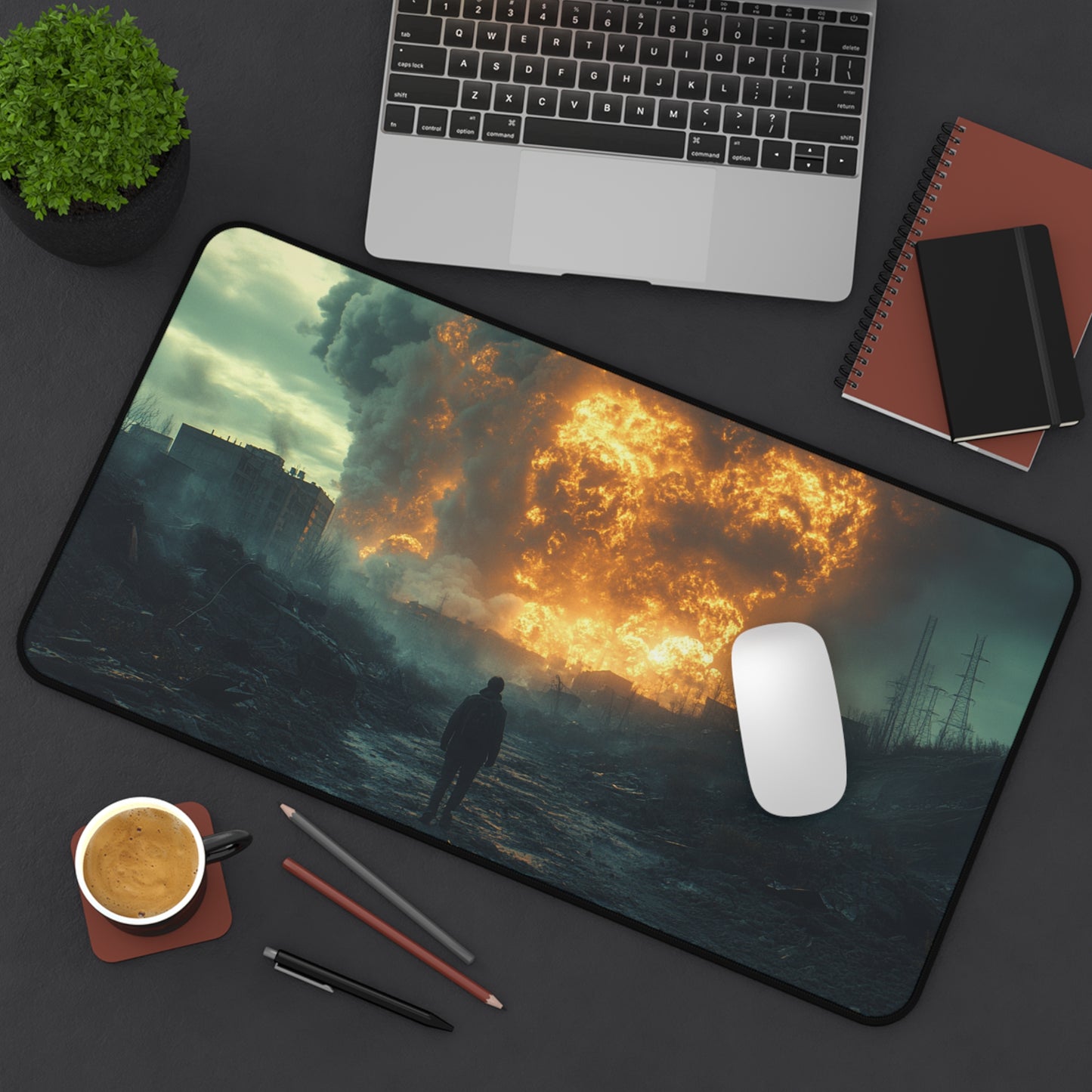 Fallout Desk Mat - Perfect for Gaming, Office Decor, or Creative Spaces, Unique Gift for Men, Home Office Accessories, Custom Mouse Pad