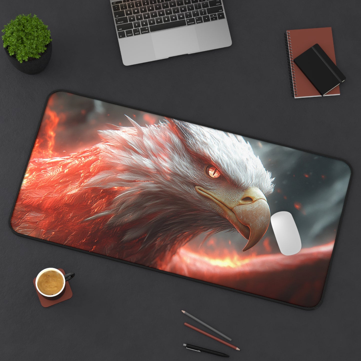 Majestic Eagle Desk Mat - Gaming, Office Decor, Animal Lovers Gift, Wildlife Enthusiast, Desk Accessory