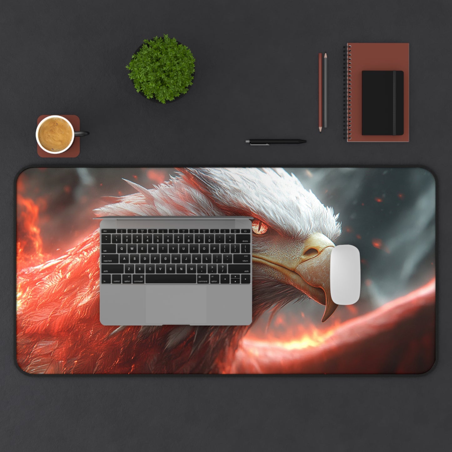 Majestic Eagle Desk Mat - Gaming, Office Decor, Animal Lovers Gift, Wildlife Enthusiast, Desk Accessory