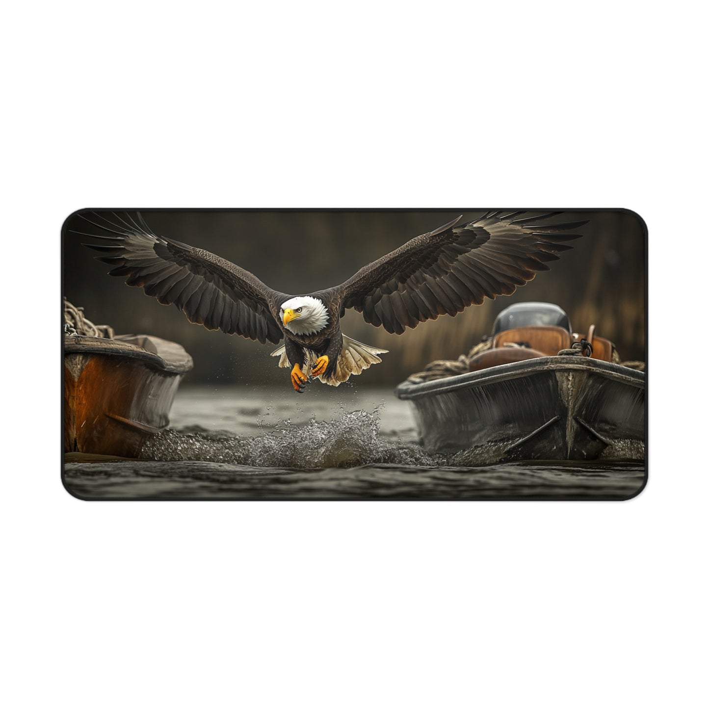 Eagle Flight Desk Mat , Wildlife Office Decor, Personalized Home Office, Nature Lover Gift, Gaming Mouse Pad, Unique Wildlife Gift