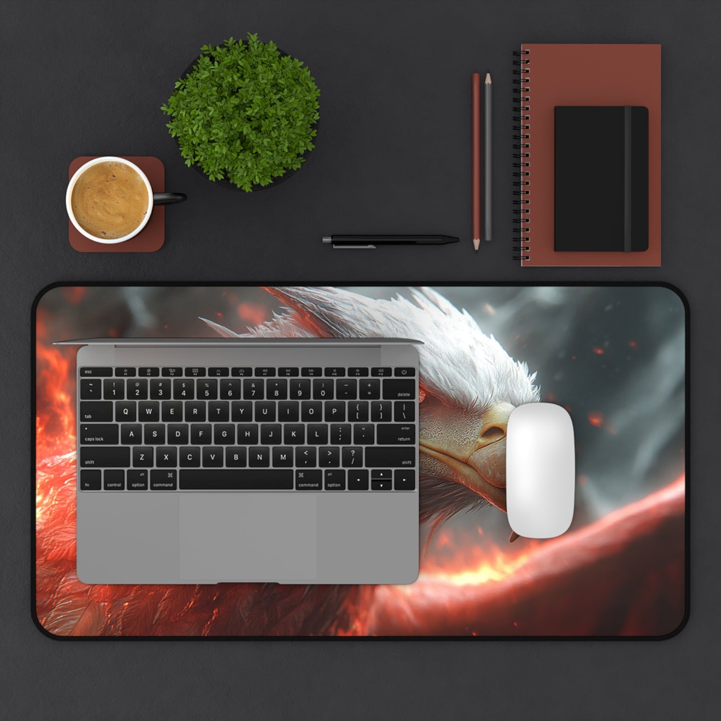 Majestic Eagle Desk Mat - Gaming, Office Decor, Animal Lovers Gift, Wildlife Enthusiast, Desk Accessory