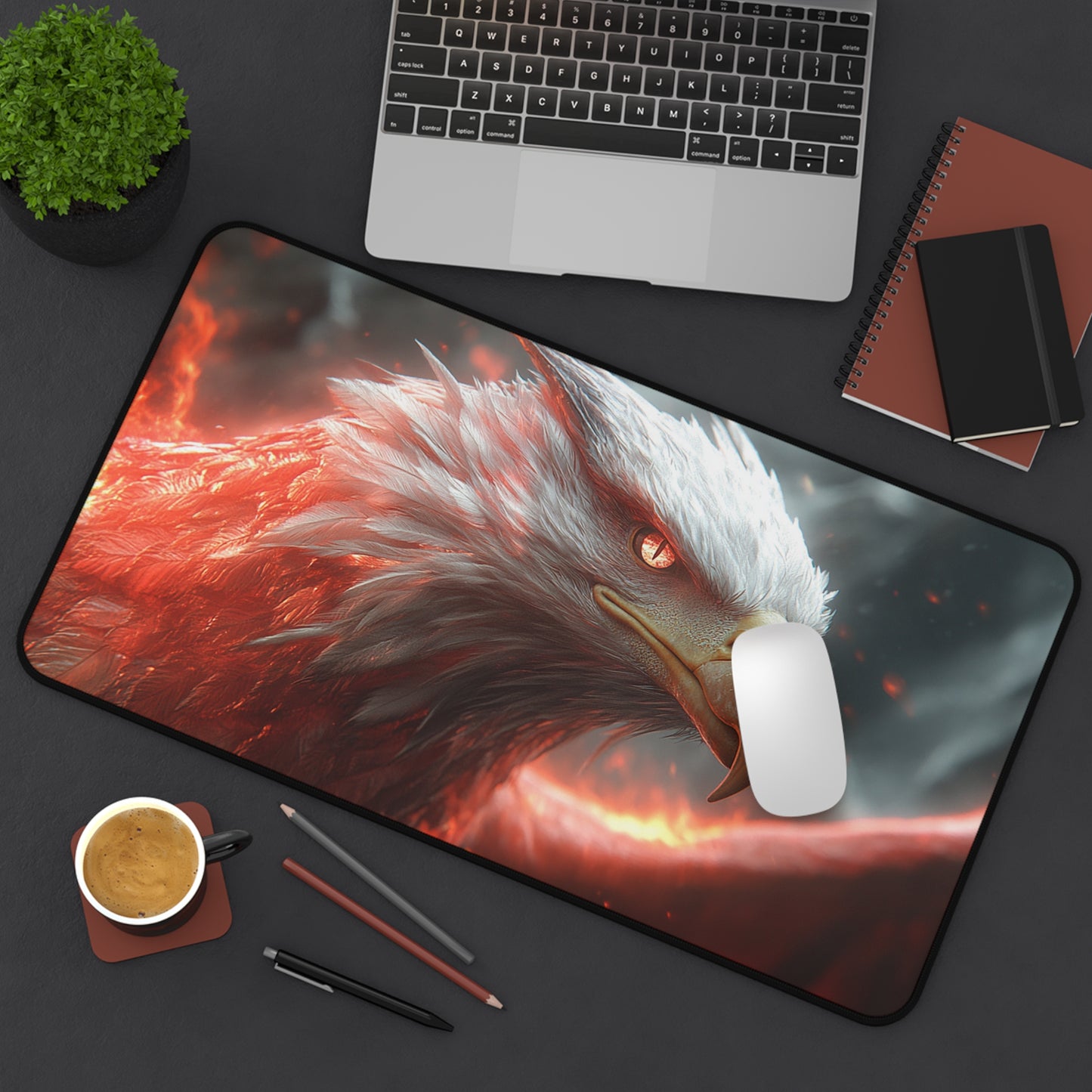 Majestic Eagle Desk Mat - Gaming, Office Decor, Animal Lovers Gift, Wildlife Enthusiast, Desk Accessory