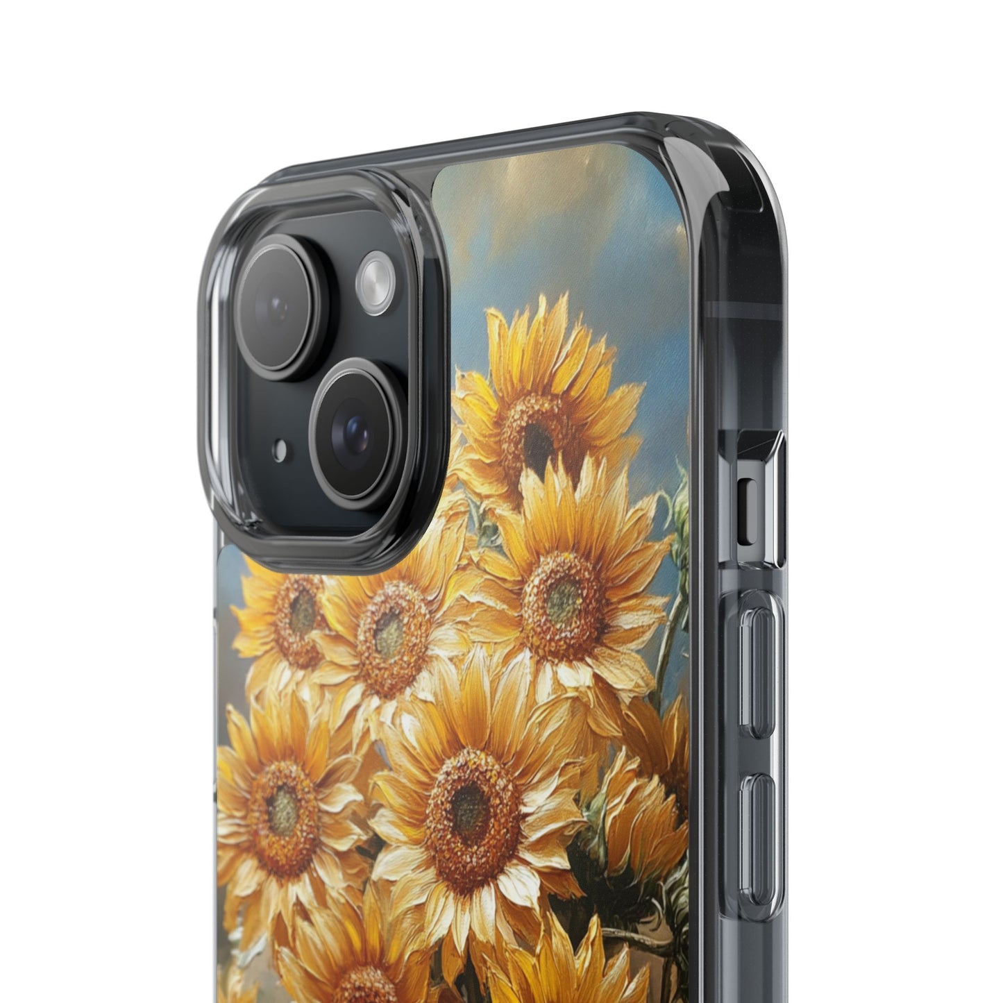 Sunflower Clear Phone Case - Bright Floral Design, Protective Cell Phone Cover, Gift for Her, Summer Vibe, Nature Lover