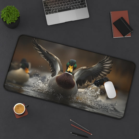 Wildlife Desk Mat with Majestic Ducks Design, Office Decor, Gift for Nature Lovers, Animal Rights Awareness