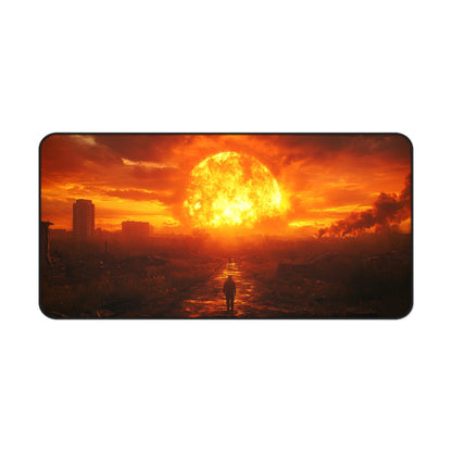 Apocalyptic Sunset  Desk Mat, Gaming Mat, Office Decor, Personalized Gift, Inspirational Home Office Accessory, Unique Desk Pad