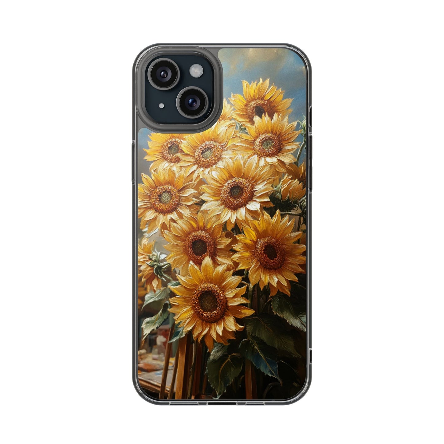 Sunflower Clear Phone Case - Bright Floral Design, Protective Cell Phone Cover, Gift for Her, Summer Vibe, Nature Lover