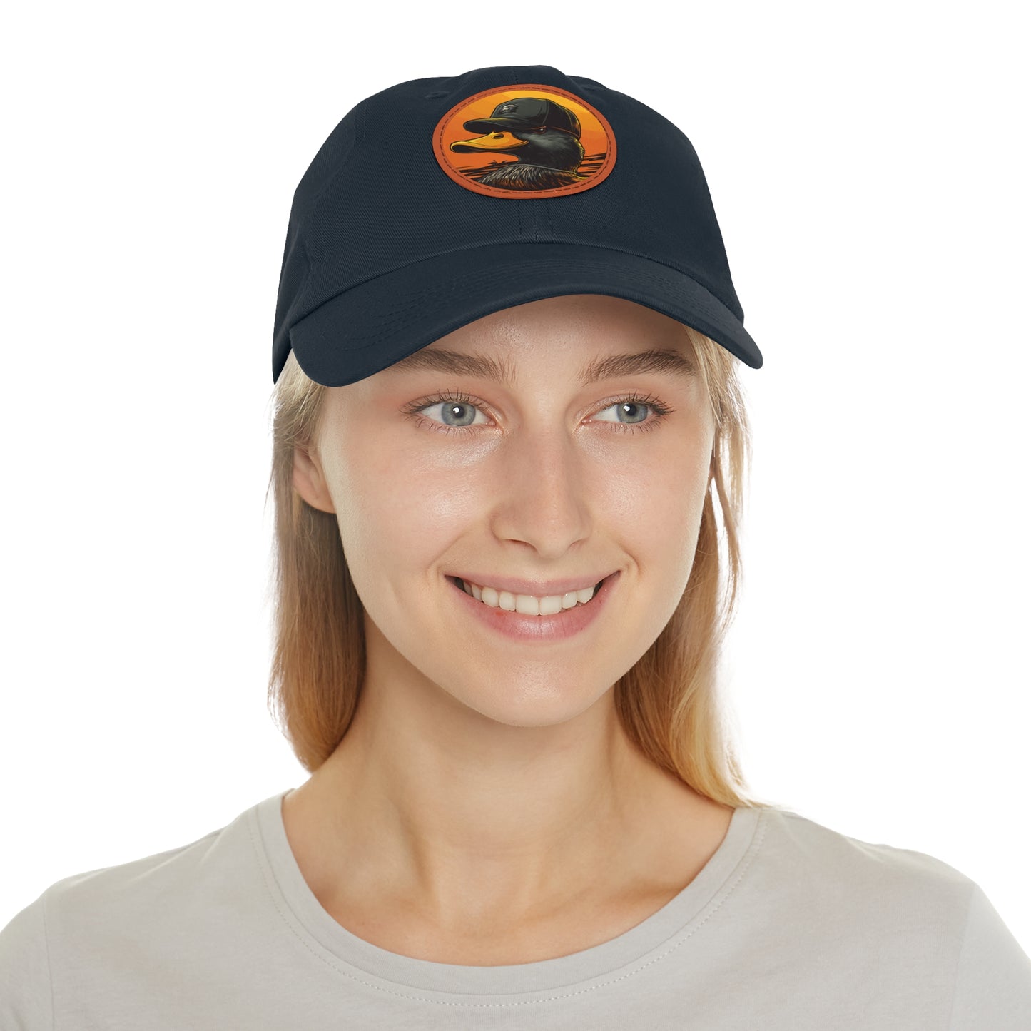 Stylish Dad Hat with Leather Patch - Perfect Gift for Dads, Outdoor Adventures, Casual Wear, Summer Celebrations
