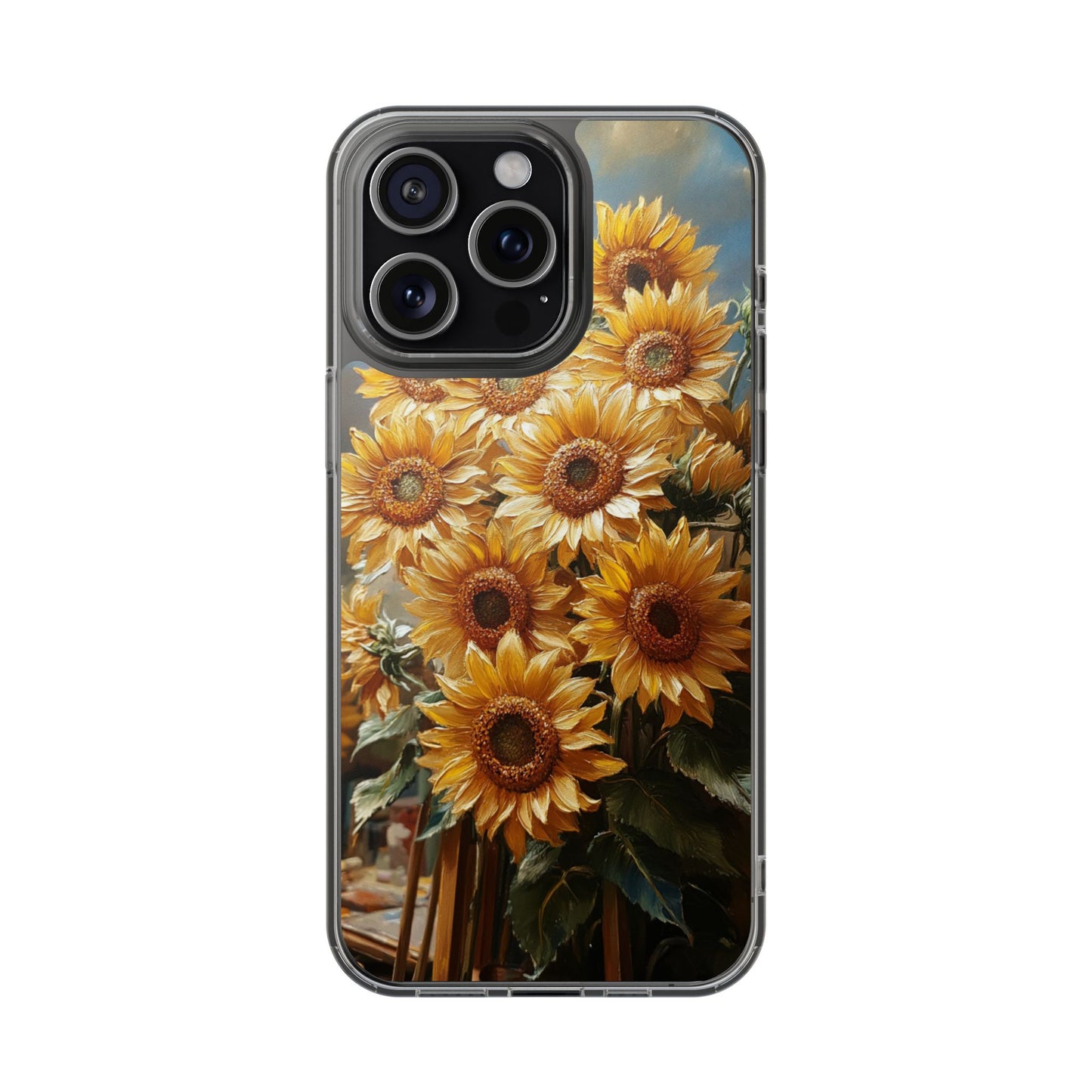 Sunflower Clear Phone Case - Bright Floral Design, Protective Cell Phone Cover, Gift for Her, Summer Vibe, Nature Lover