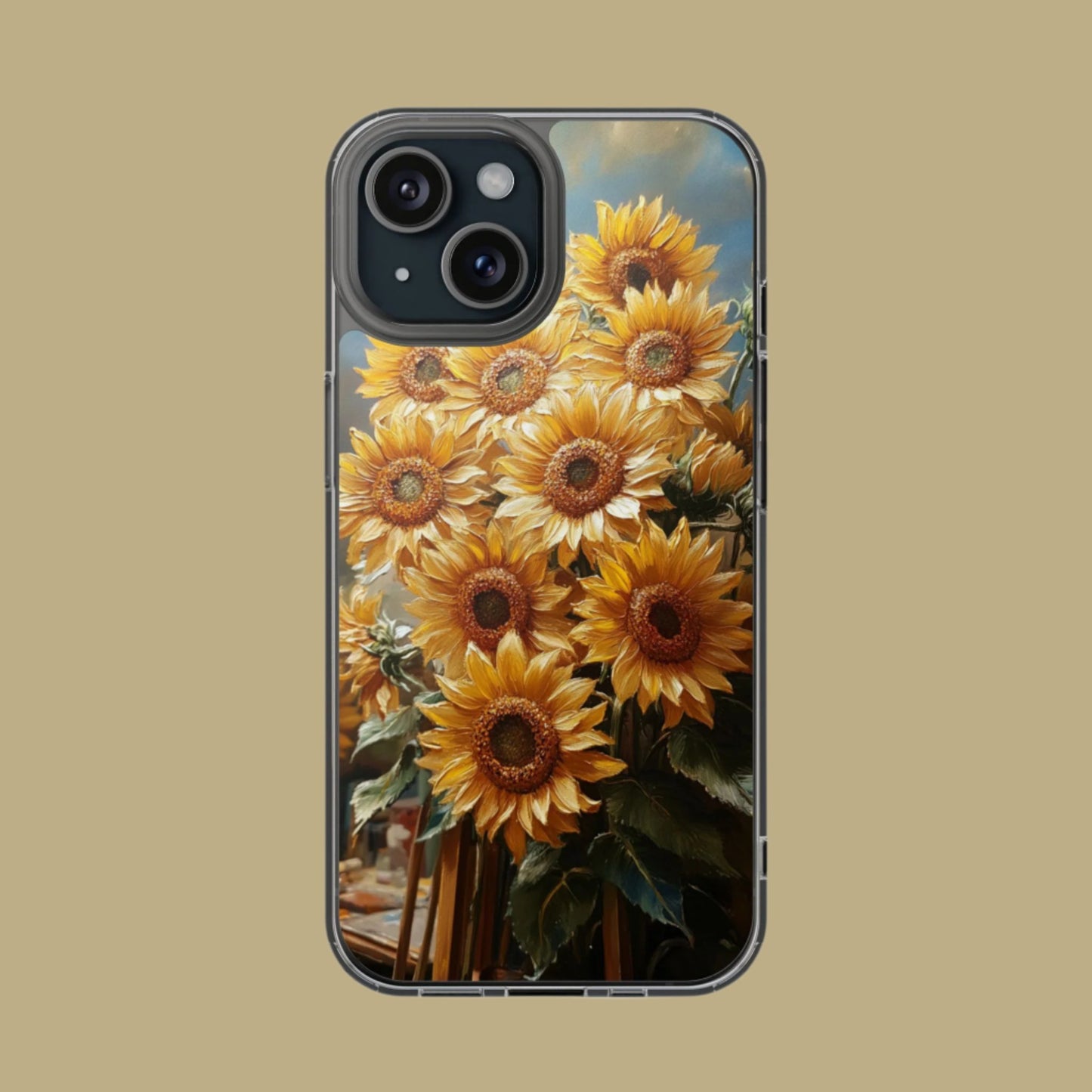Sunflower Clear Phone Case - Bright Floral Design, Protective Cell Phone Cover, Gift for Her, Summer Vibe, Nature Lover