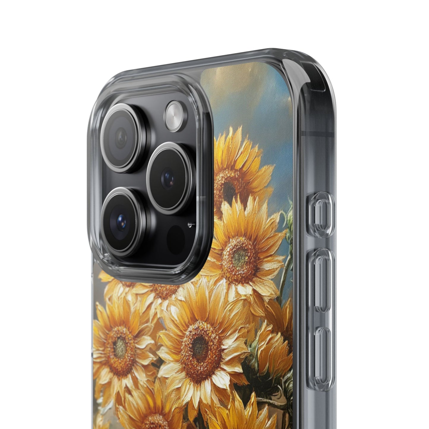 Sunflower Clear Phone Case - Bright Floral Design, Protective Cell Phone Cover, Gift for Her, Summer Vibe, Nature Lover